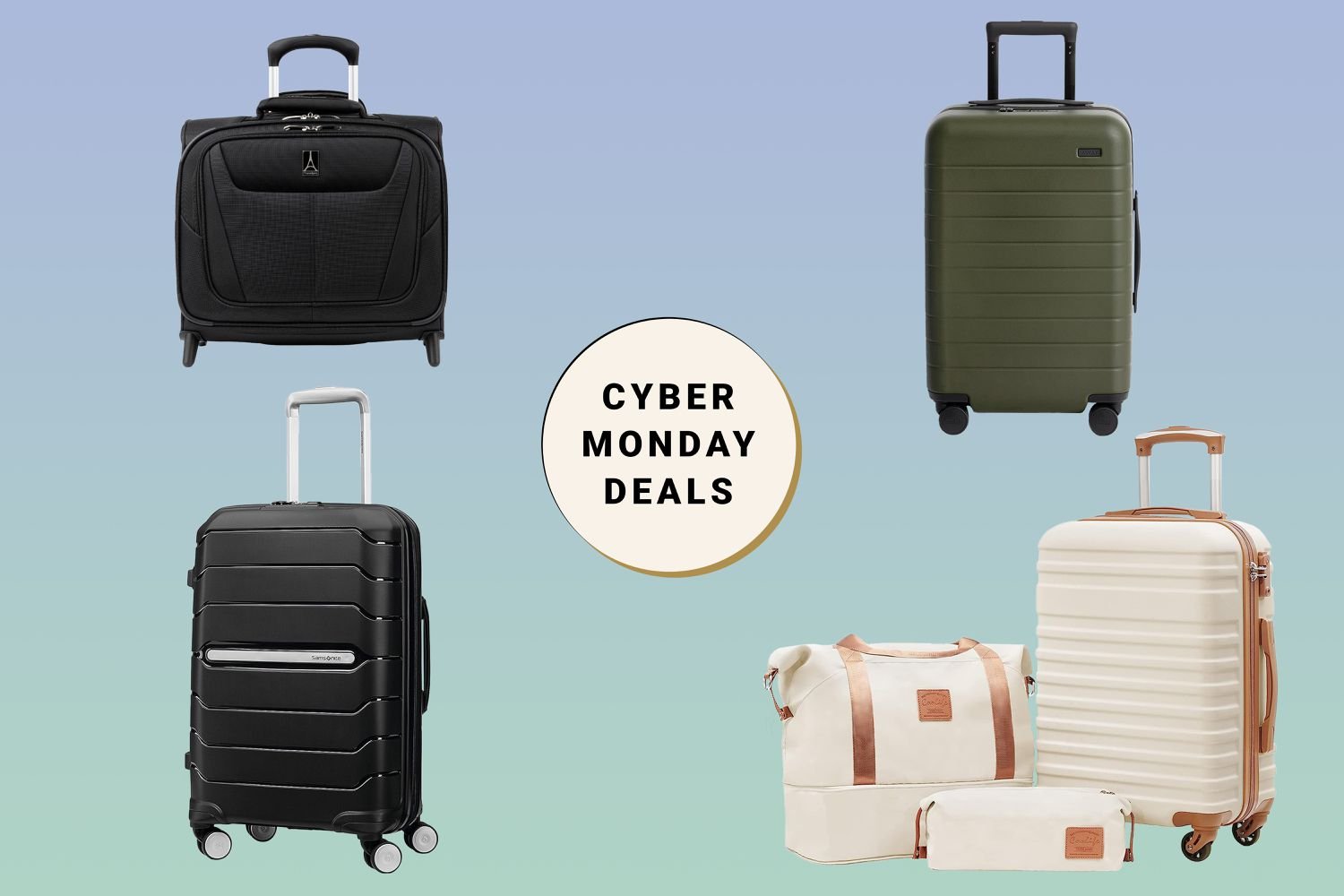These 110 Best Cyber Monday Luggage Deals Disappear Soon — Score Samsonite, Away, and Tumi Up to 75% Off
