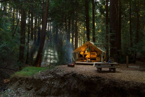 23 Amazing Glamping Spots in California — Including Vintage Airstreams, Tiny Cabins, and Safari Tents