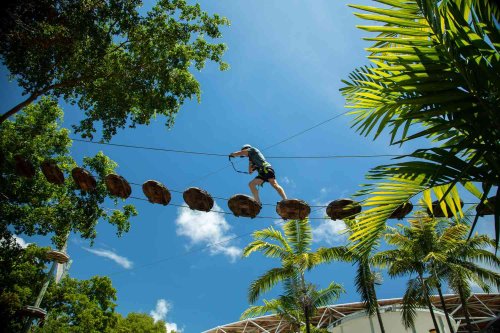 This Florida Island Now Has a 55-foot-high Zip Line Through a Jungle Canopy — and It's Right Outside Miami