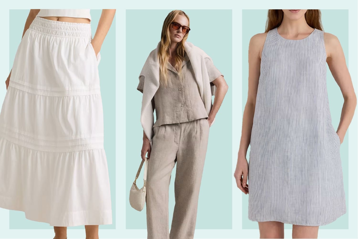 We Turned to a NYC Stylist for Foolproof Travel Outfits—Shop Linen Shirts, Maxi Skirts, and Pleated Trousers