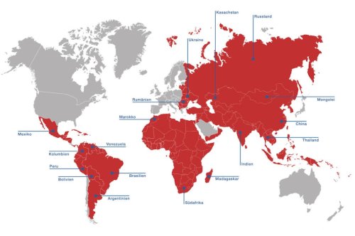 Weltkarte zeigt, wo Sie kein Leitungswasser trinken sollten