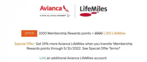 Convert Membership Rewards Points to Lifemiles with a 15% Bonus