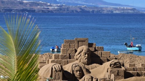 Artístico, original y gigantesco: vuelve el Belén de arena de Gran Canaria