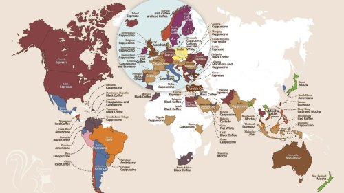 ¿Cuál es el mejor café para los españoles? Descúbrelo en este mapa que muestra el favorito de cada país