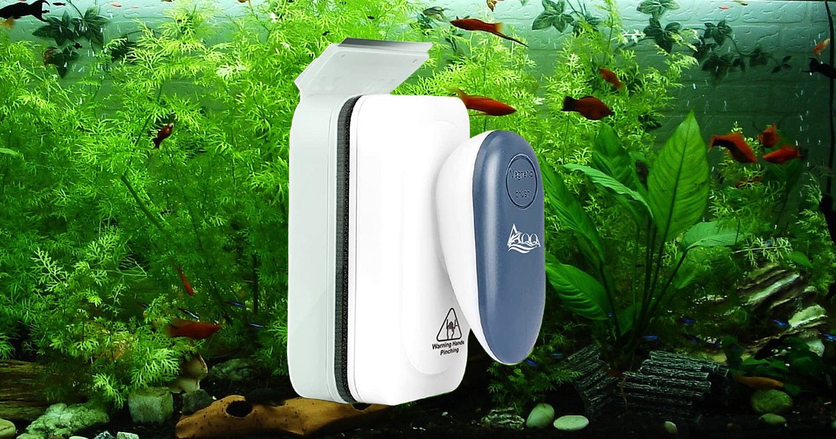 This 1 Brilliant Gadget Cleans 2 Sides of Fish Tanks, Glass Windows, And More