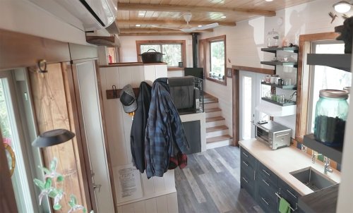 Retired Couple's Zero Waste Tiny Home Features a 'Reverse Loft'