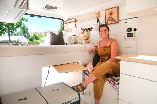 Woman Leaves Corporate Life For a Lovely Van and Rescue Dogs