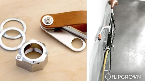 FlipCrown Is a Tiny Useful Accessory That Makes Any Bike Fold Flat for Storage (Video)