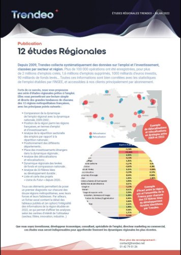 Parution de douze études régionales Trendeo
