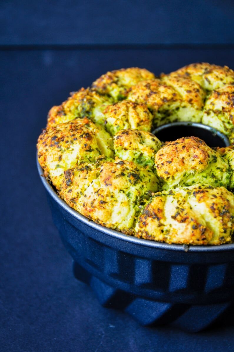 Affenbrot?! Monkey Bread! Herzhaftes Rezept mit Bärlauch Pesto