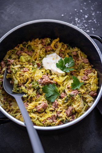 Schneller Wirsingeintopf mit Salsiccia - trickytine