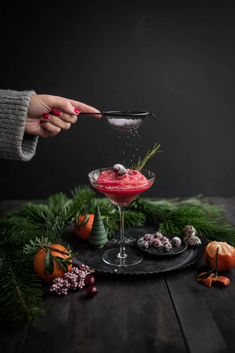 Christmas Orange Slush mit Rosmarinsirup, geniales Cocktail Rezept - trickytine