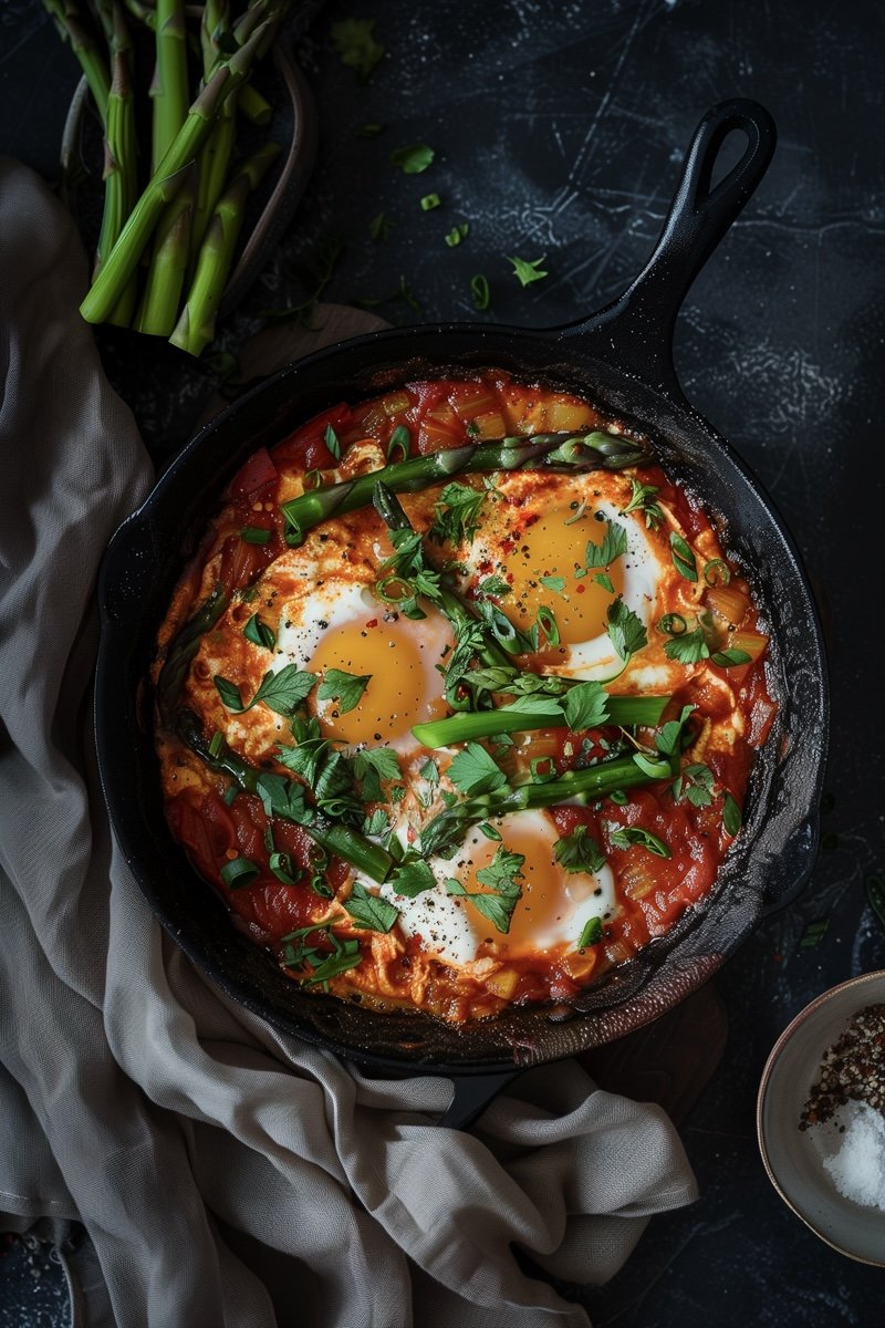 Spargel-Shakshuka – schnell, leicht, lecker!