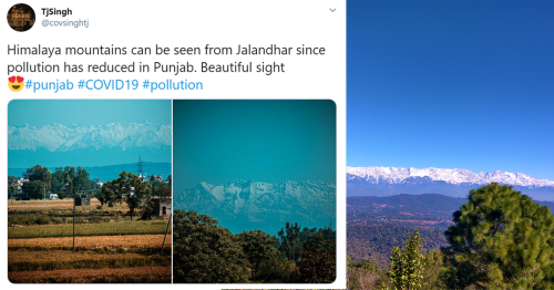 After COVID-19 Lockdown, Jalandhar Wakes Up To Snow-Capped Himalayas!