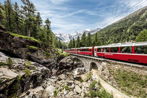 Riding the Bernina Express From Italy to Switzerland