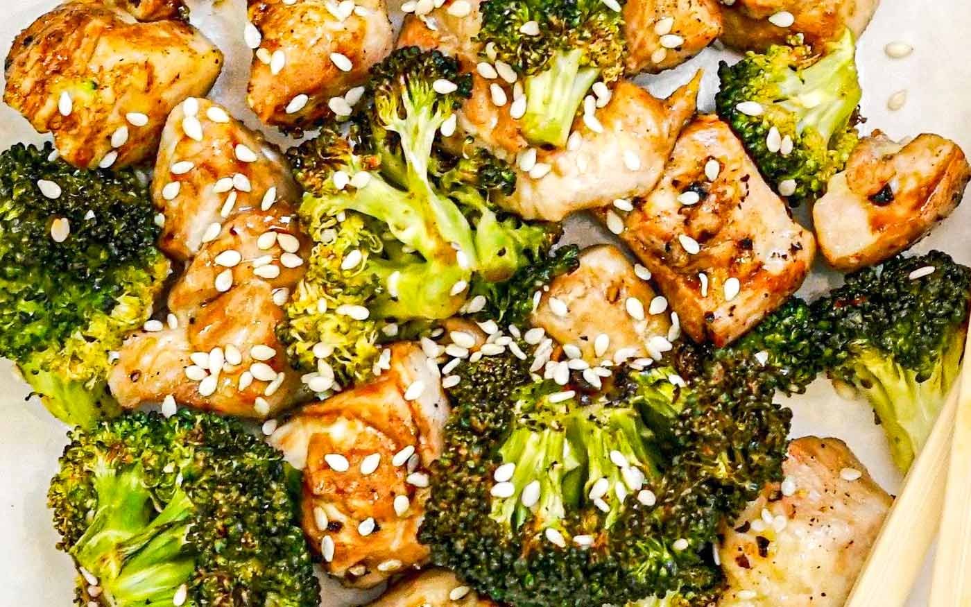 Air Fryer Chicken and Broccoli (Teriyaki)