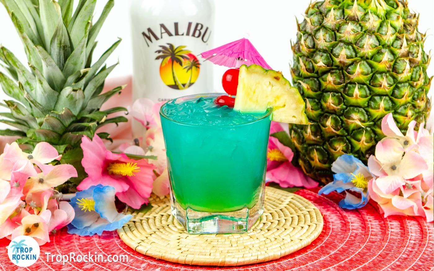 Electric Smurf Drink (Malibu Rum Drink)