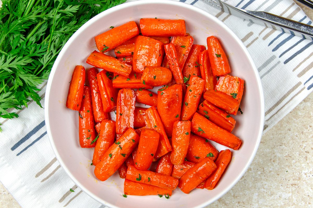 Air Fryer Carrots with Irresistible Honey Brown Sugar Glaze