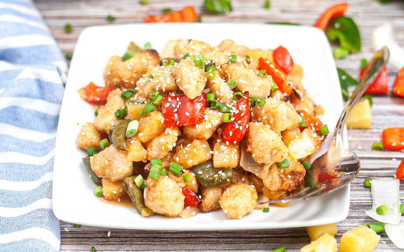 Air Fryer Sweet and Sour Chicken