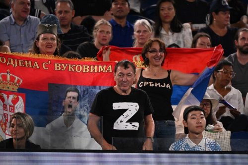Ukraine calls for banning Djokovic's father for flanking pro-Russia fans