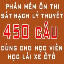 Tải phần mềm học & thi thử 450, 600 câu hỏi lý thuyết B1, B2, C - Trường đào tạo & thi sát hạch lái xe tại TP Hồ Chí Minh