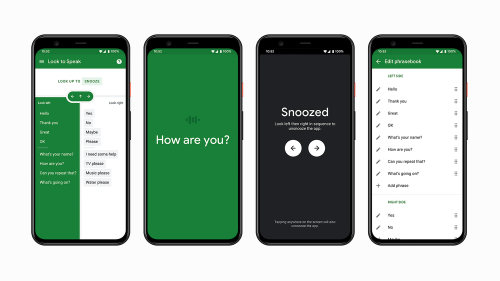 What is Google’s Look to Speak app and what does it do?