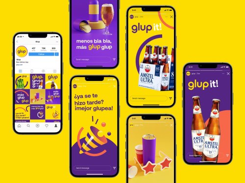 Case Study: Glup. Delivery App Branding and UX Design