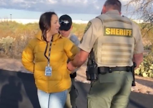 Reporter arrested by Pima County sheriff's deputies was right where she was supposed to be