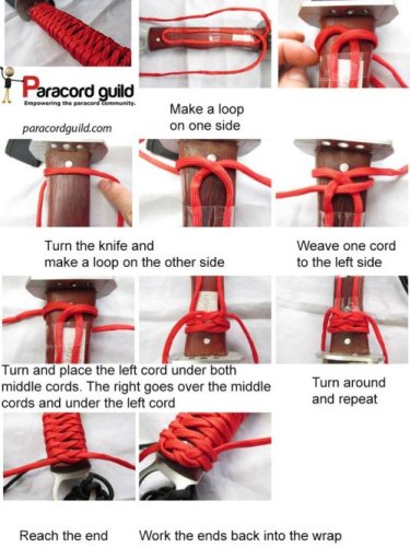 Paracord Sword Handle Wrap.  time to get this on... | Guns Knives Gear