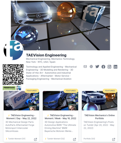 TAEVision Engineering — 📰 I just updated my Pressfolio: TAEVision...