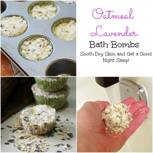 Lavender Oatmeal Bath Bombs Recipe