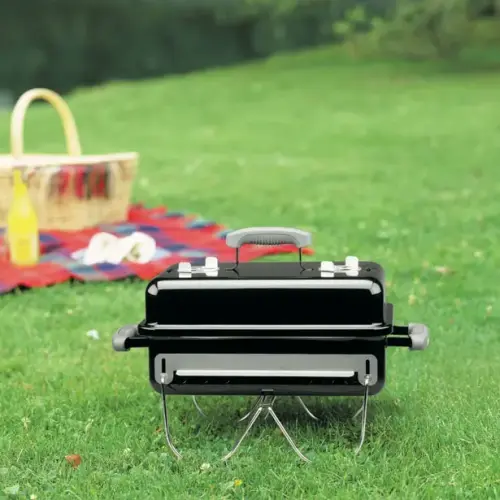 Weber 121020 Go-Anywhere Charcoal Grill : Compact Grill with Spacious Area for Grilling - Tuvie Design