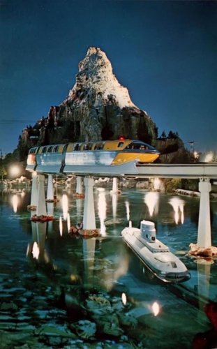 Tomorrowland at twilight, 1965