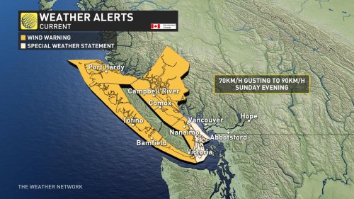 Potent storm arriving in B.C. with gusty winds, heavy rains