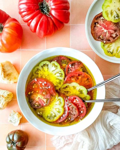 Marinated Heirloom Tomatoes