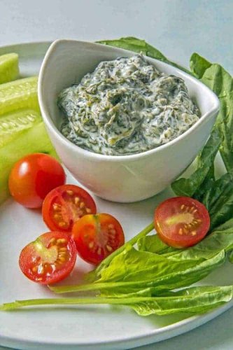 Greek Yogurt Dip With Spinach | Spinach Borani Recipe