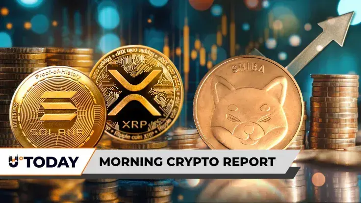 Morning Crypto Report: XRP Ready to Unlock Solana, Shiba Inu (SHIB) Rockets 30% in Volume, SpaceX Moves $100 Million in Bitcoin While Elon Musk Stays Silent