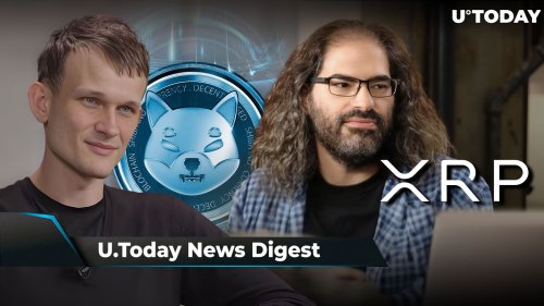 Vitalik Buterin Makes Unexpected SHIB Post, Shiba Inu Lead Kusama Replies; Ripple CTO Says It's 'Nearly Impossible' to Avoid Selling XRP: Crypto News Digest by U.Today