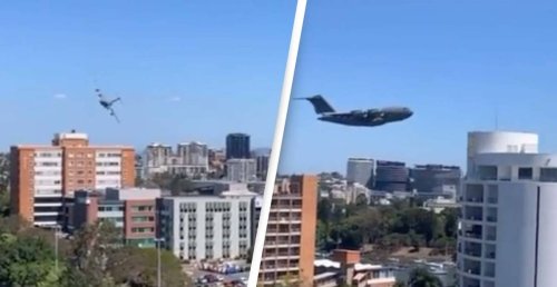 Astonishing Video Of Plane Weaving Through Skyscrapers Divides Opinion