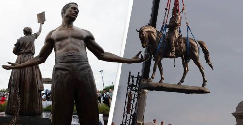 Emancipation Of Slavery Monument Unveiled Two Weeks After Robert E. Lee Statue Removed