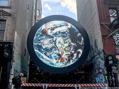 Watch Live Streamed Images of Earth From Space on a Giant Screen in NYC's Lower East Side - Untapped New York