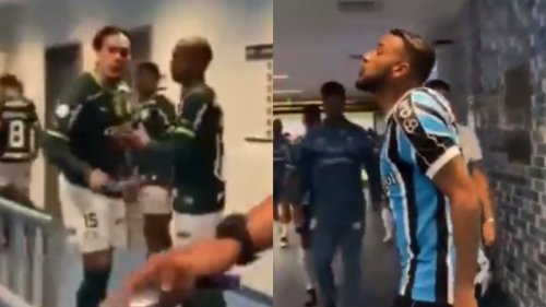 Grêmio x Palmeiras: Reinaldo e Gustavo Gómez se desentendem na saída