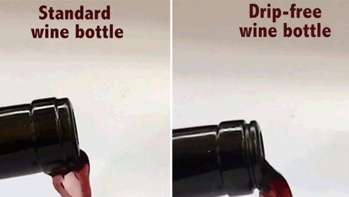 O maior avanço científico de nosso tempo é essa garrafa que não derrama vinho