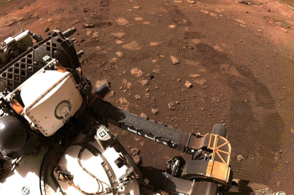 Perseverance takes first drive on Red Planet