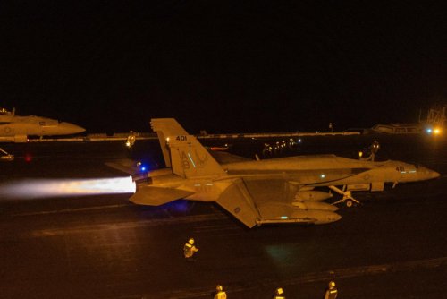 U.S. conducts strikes into Yemen as Houthis claim attacks on aircraft carrier