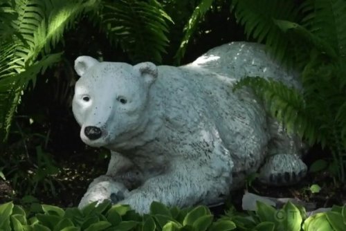 Reward offered for return of 125-pound polar bear statue