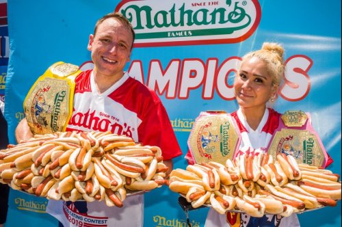 Joey Chestnut, Miki Sudo win Nathan's Famous Hot Dog Eating Contest