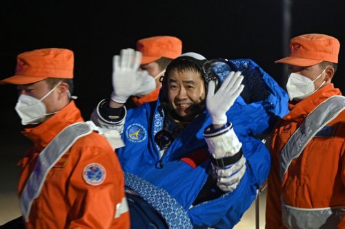 Chinese astronauts return to Earth after 'basic construction' of country's space station