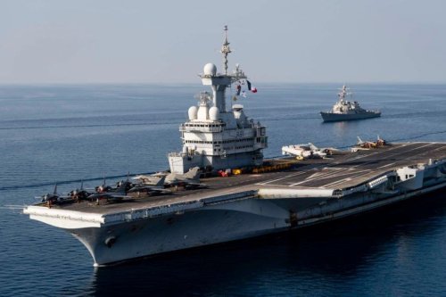 USS Donald Cook joins French carrier strike group in NATO exercise