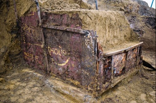 100-year-old British train car found buried in Belgium